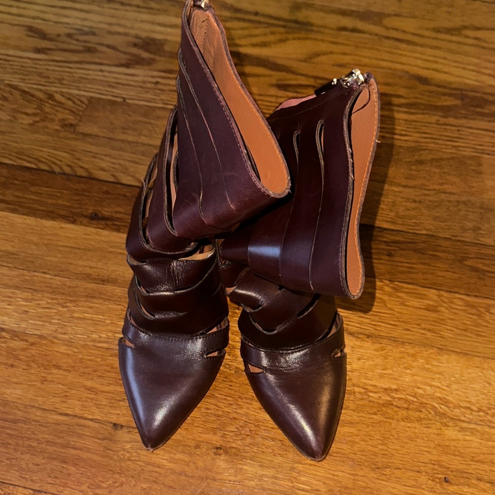 Rebecca Minkoff brown leather boots